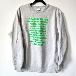 Pleasures Grey Sweatshirt size L